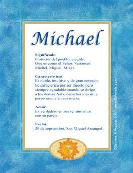 Nombre Michael, origen y significado.